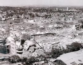 Панорама части пострадавшего района.